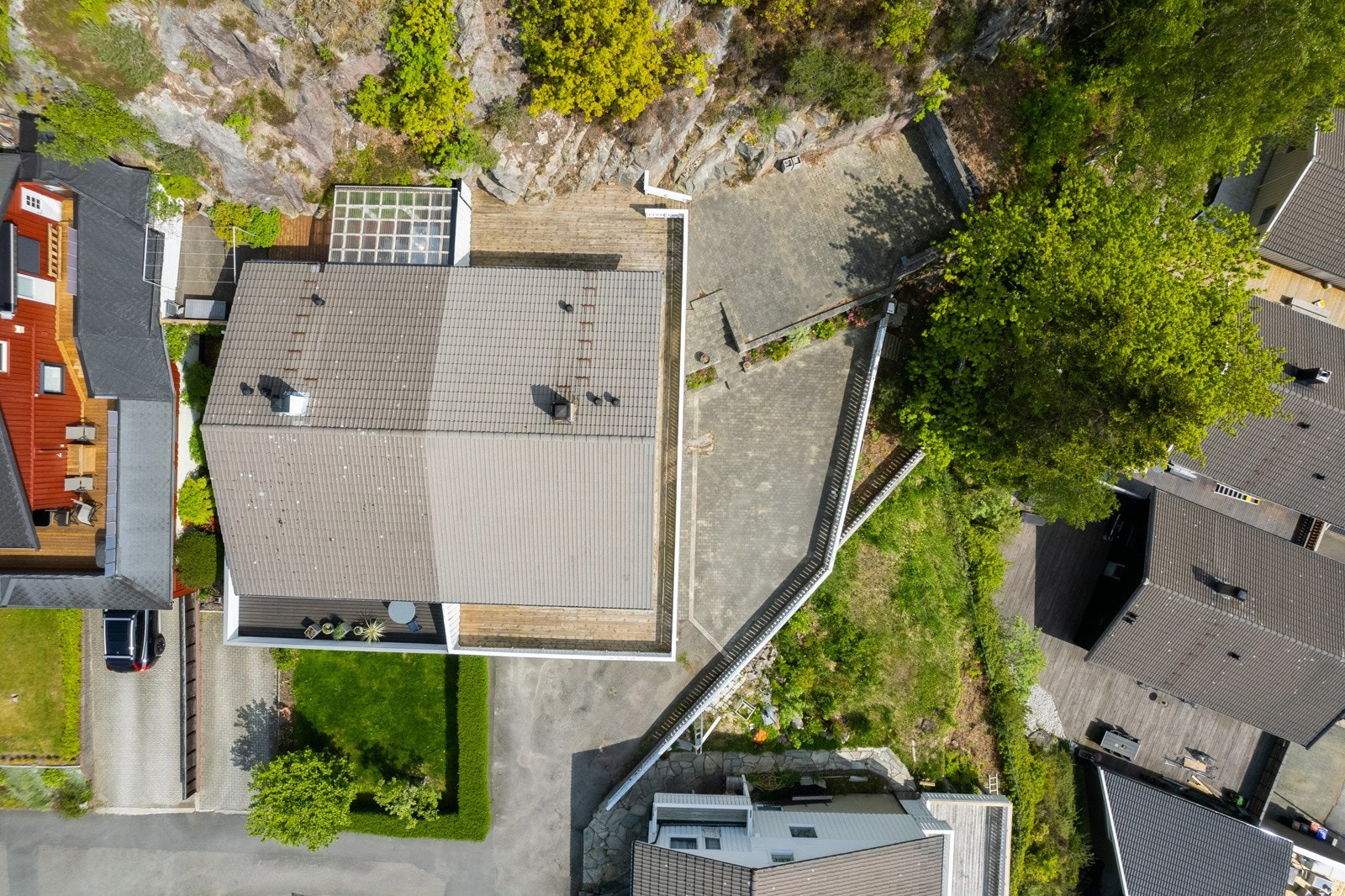 Oversikt over tomt Galleribilde