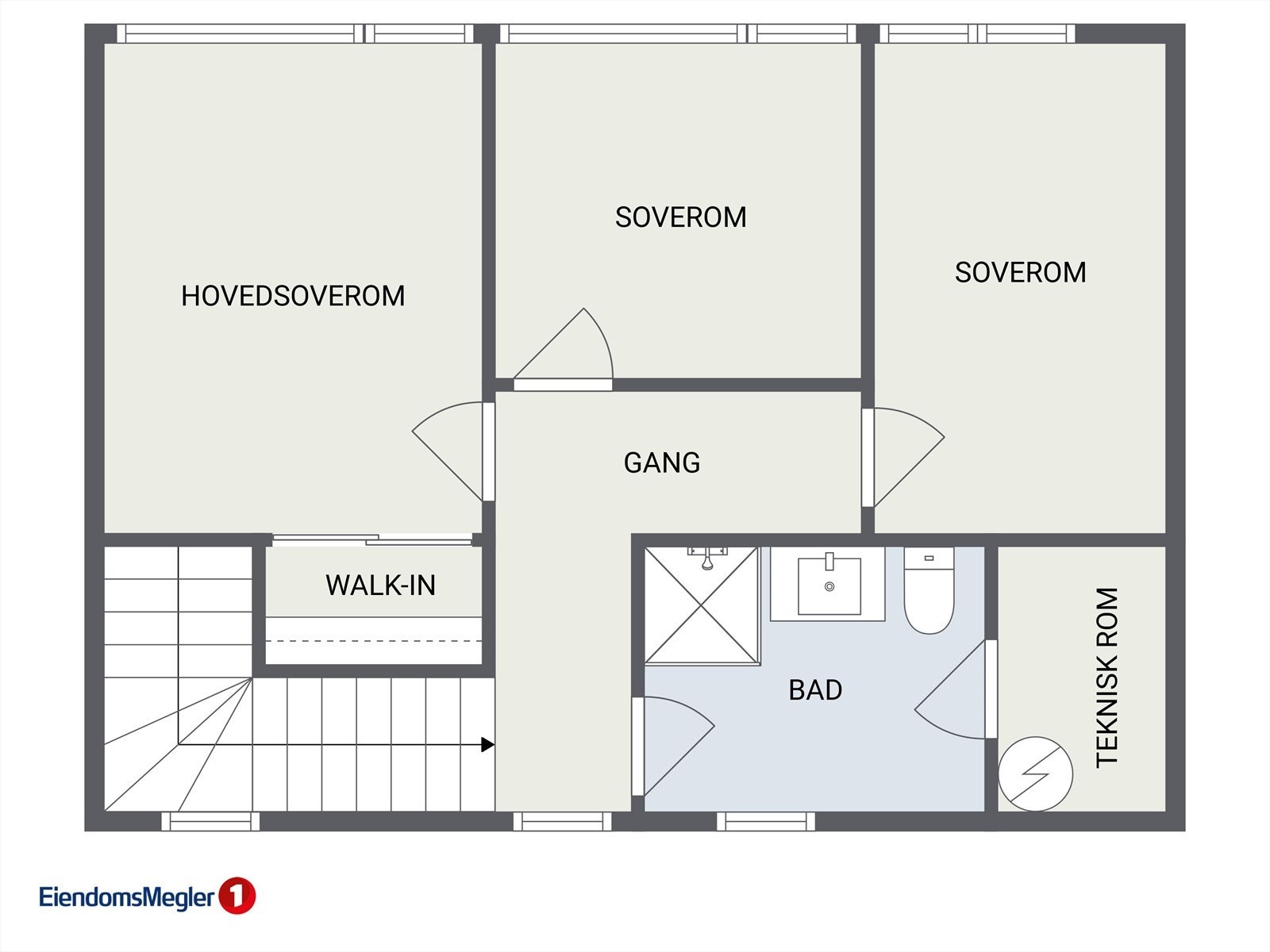 Plantegning 2. etasje Galleribilde