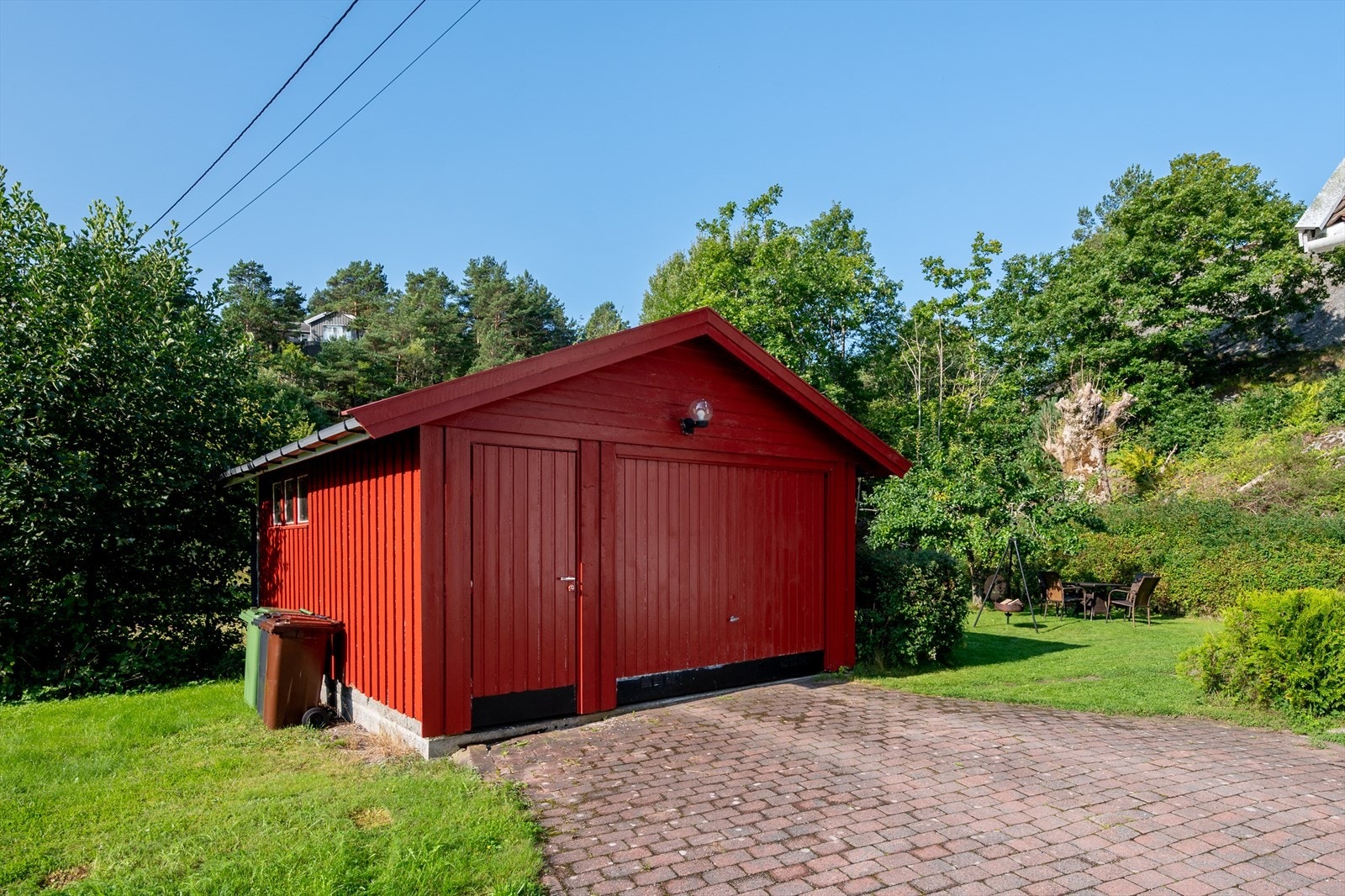 Frittliggende garasje fra Grimstad garasjene Galleribilde