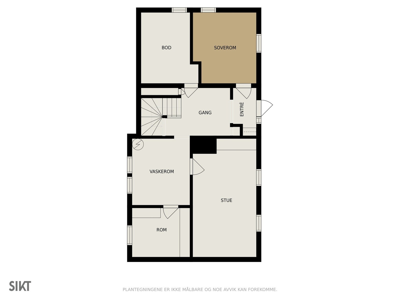 Plantegning kjeller Galleribilde