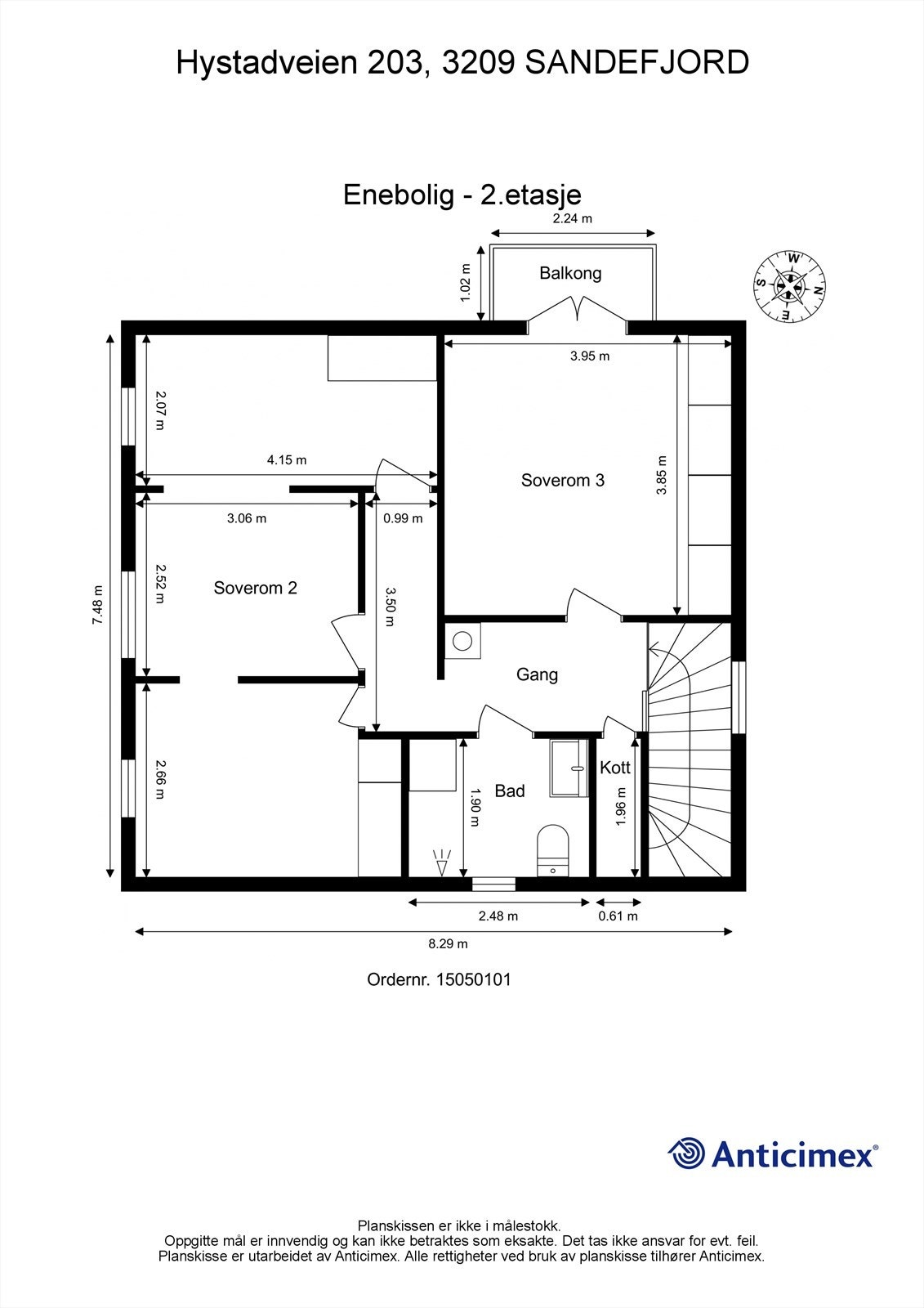 Plantegning 2.etasje Galleribilde
