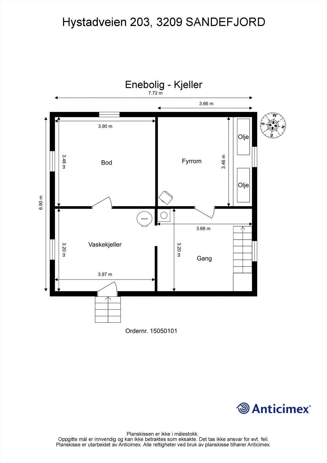 Plantegning kjeller Galleribilde
