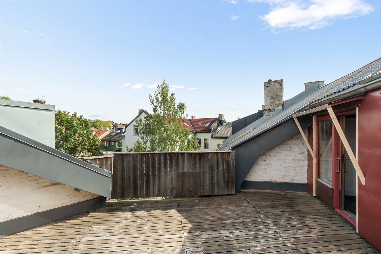 Felles takterrasse til stor glede for beboerne. Galleribilde