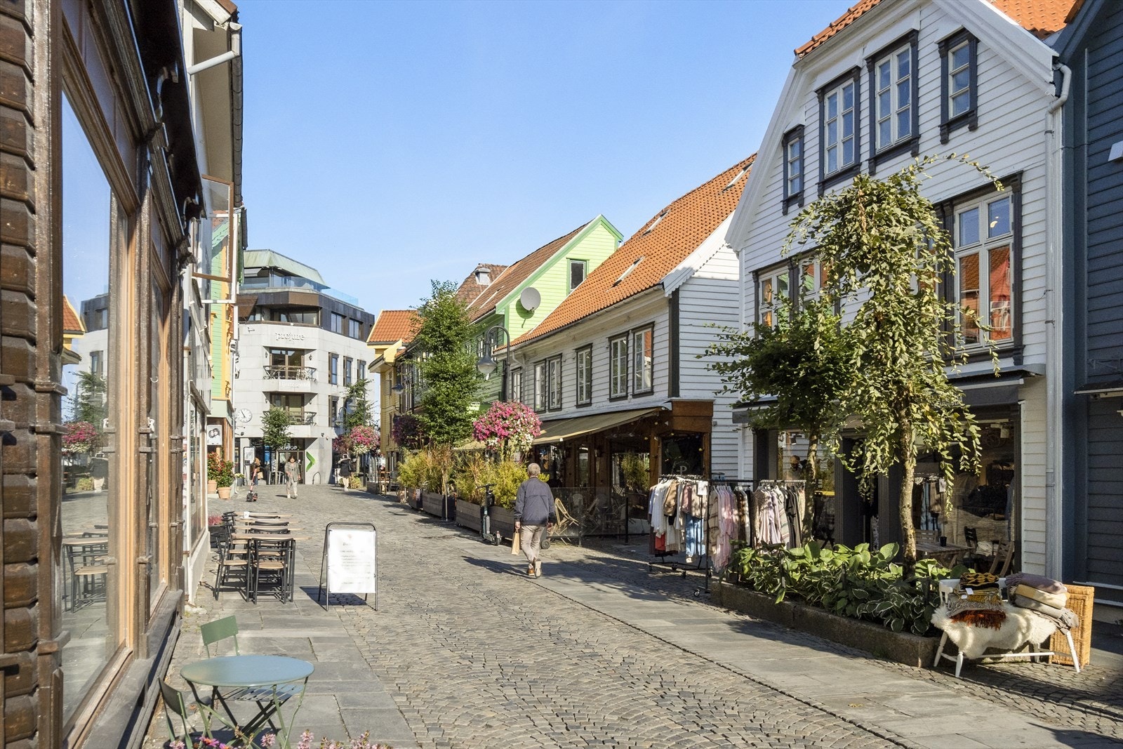 Stavanger sentrum byr på et rikt utvalg av butikker, cafeer, restauranter, uteliv, m.m. Galleribilde