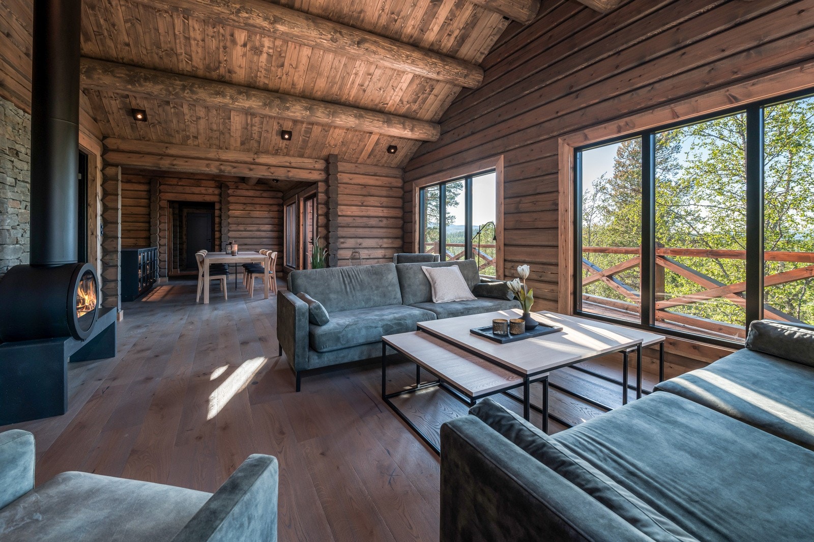 Eksempel på hytte som kan leveres. Visningshytte står like ved Fossan hyttefelt. Ta kontakt med megler for visning. Galleribilde