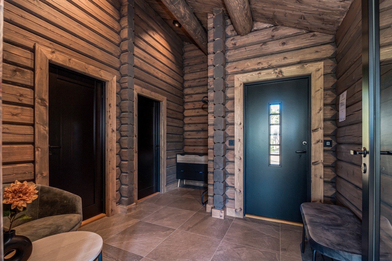 Eksempel på hytte som kan leveres. Visningshytte står like ved Fossan hyttefelt. Ta kontakt med megler for visning. Galleribilde