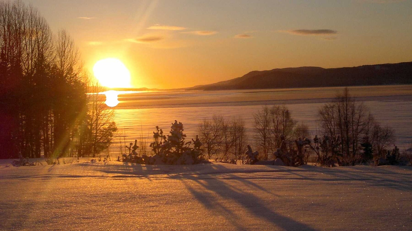 Nydelig vinterdag over Osensjøen Galleribilde
