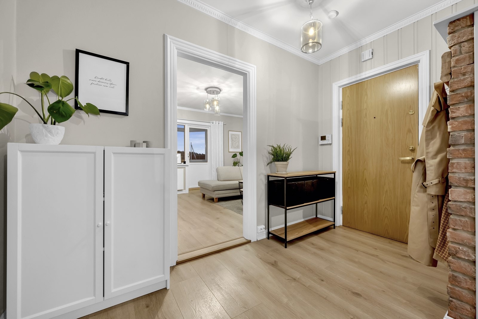 Leiligheten har et pent inngangspart. Galleribilde