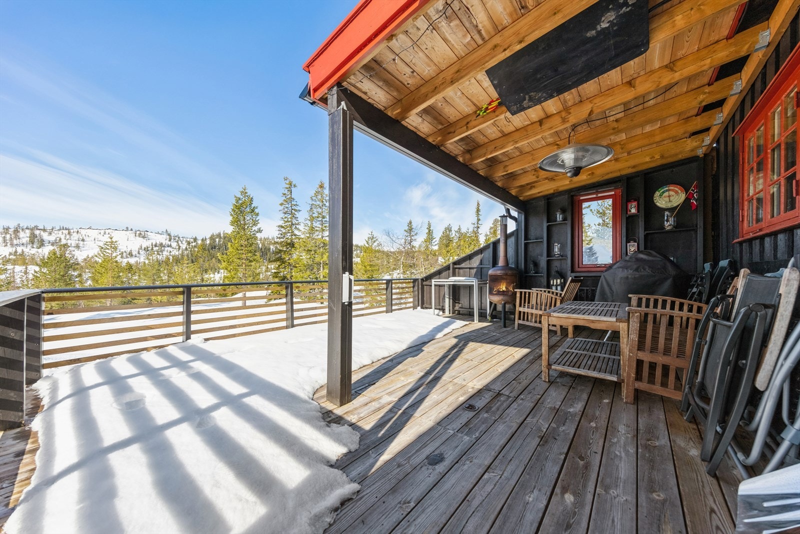 Her kan du nyte solen og utsikten. Galleribilde