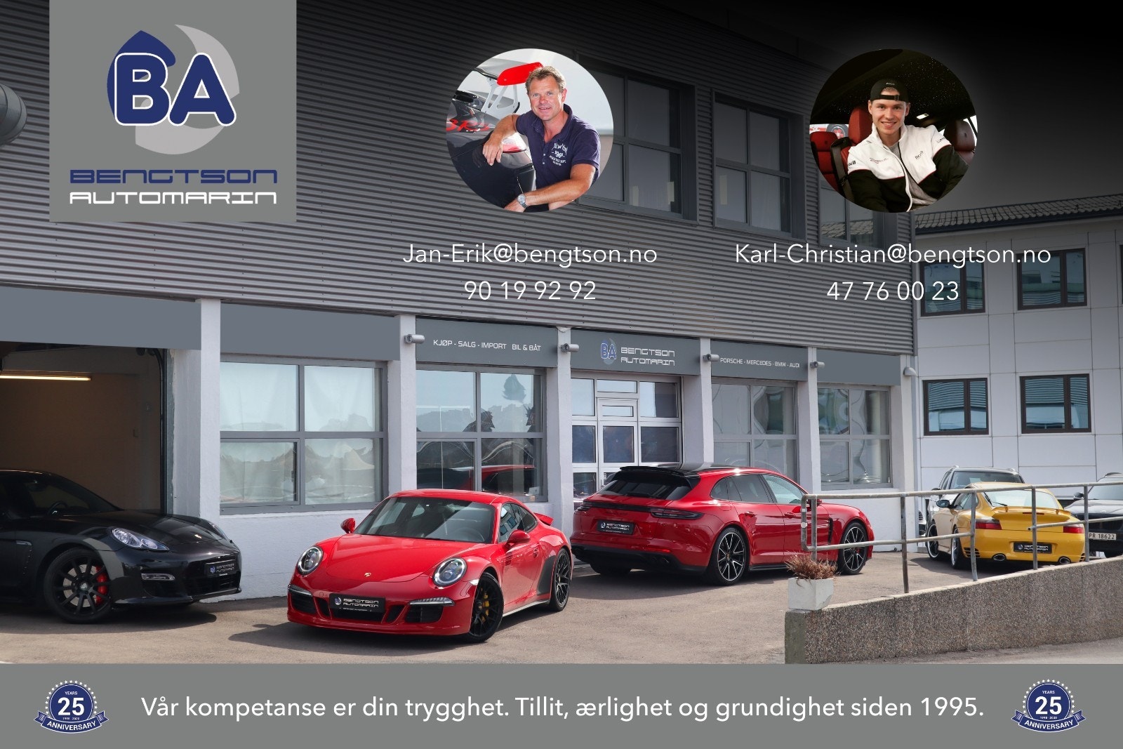 Over 350 stk. Porsche solgt siden 2015! Vi kan Porsche - tillit, ærlighet og grundighet siden 1995.