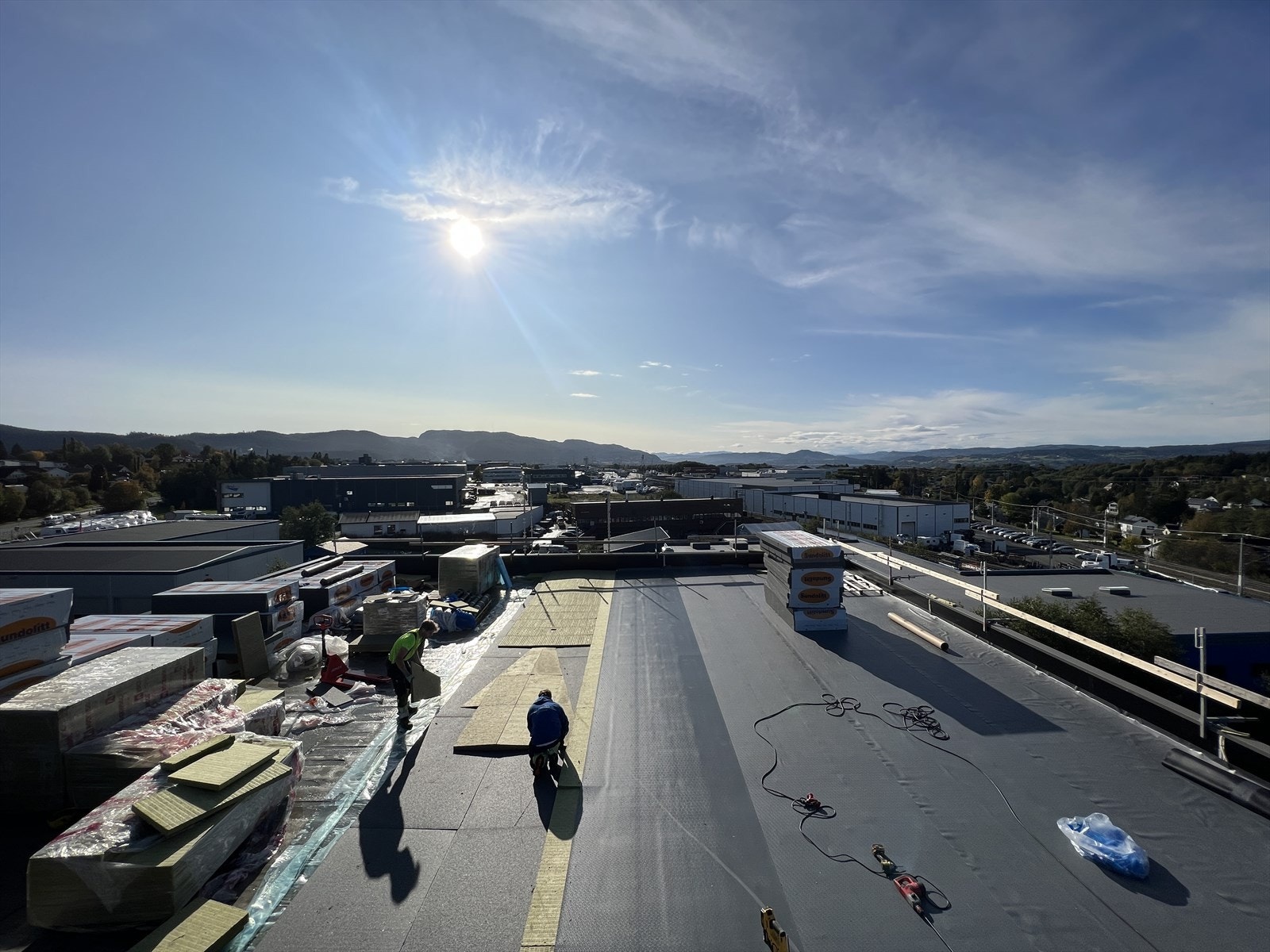 Utsikt fra felles takterrasse Galleribilde