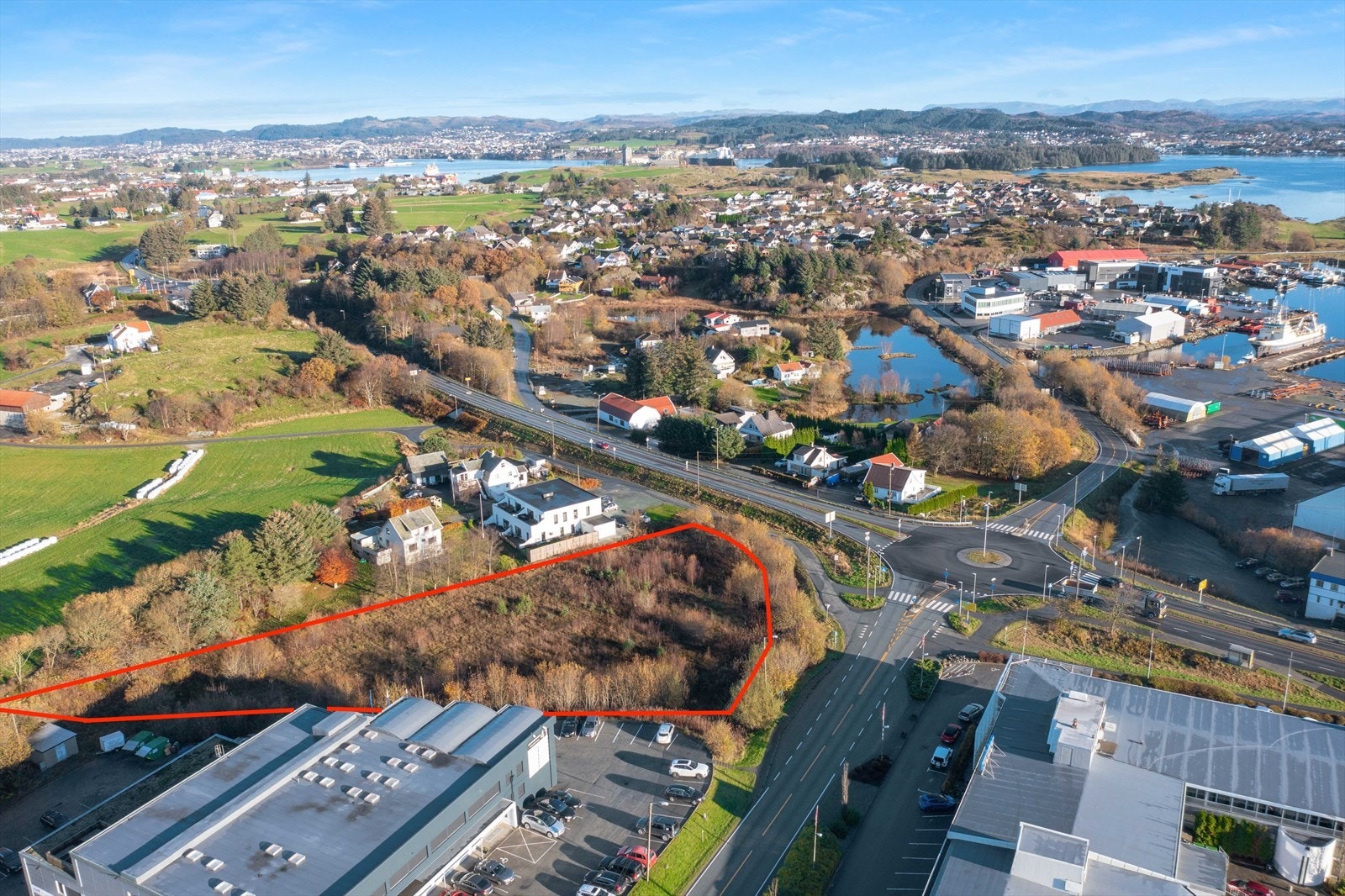 Svært sentral og profilert næringstomt langs E134 Galleribilde