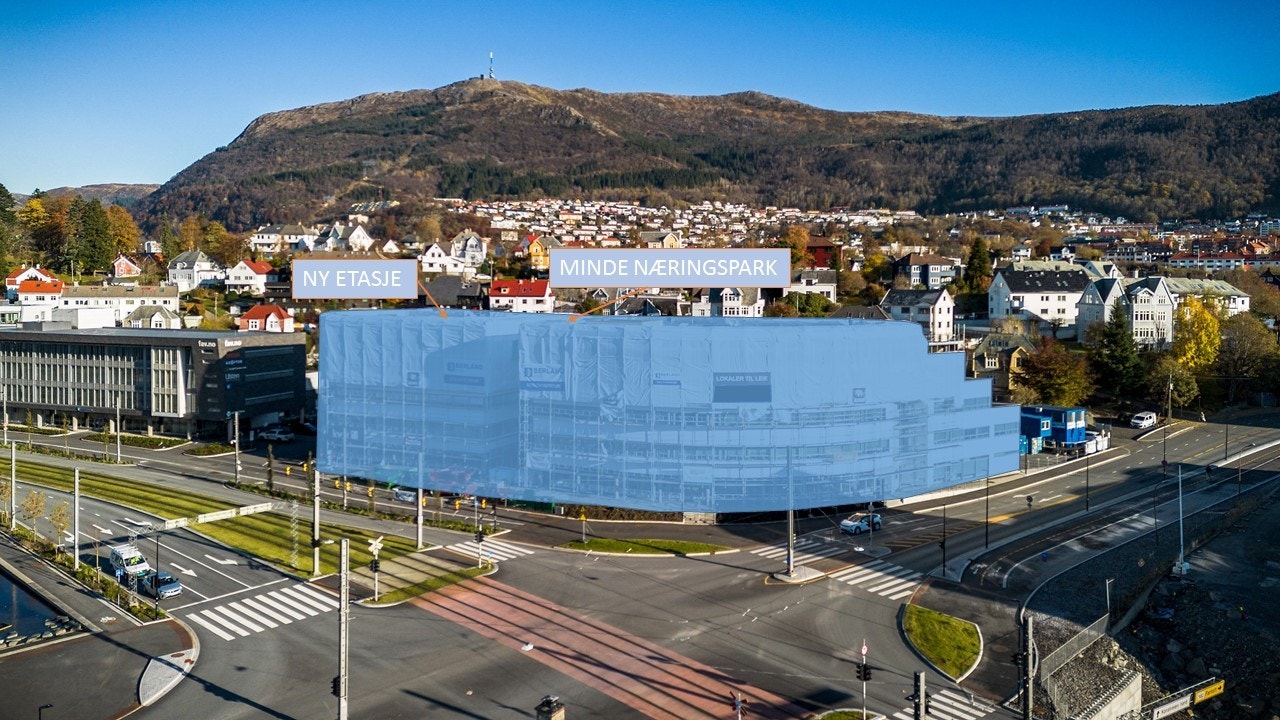 Minde Næringspark med ny toppetasje Galleribilde