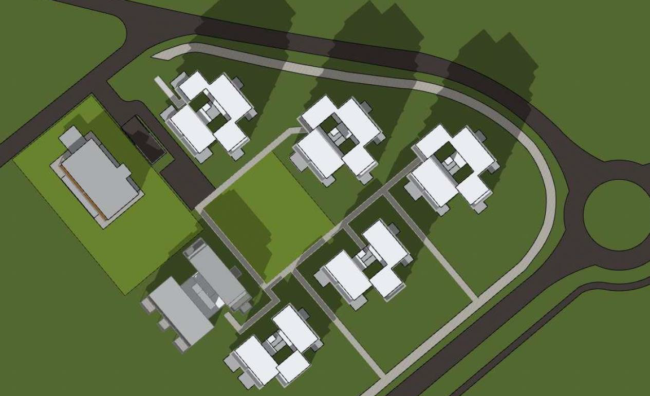 Plantegning sendt inn til kommunen. Galleribilde
