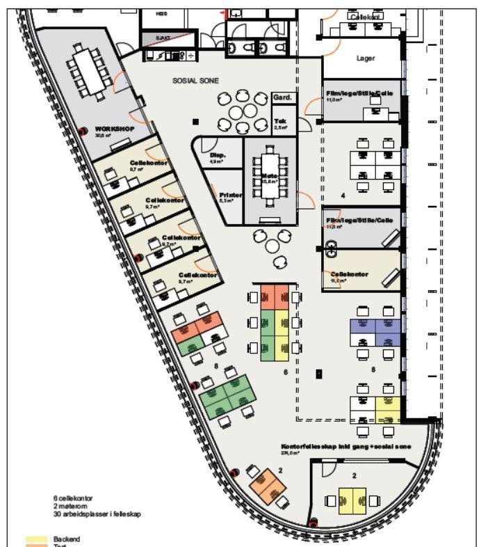 Plantegning 5.etg Galleribilde
