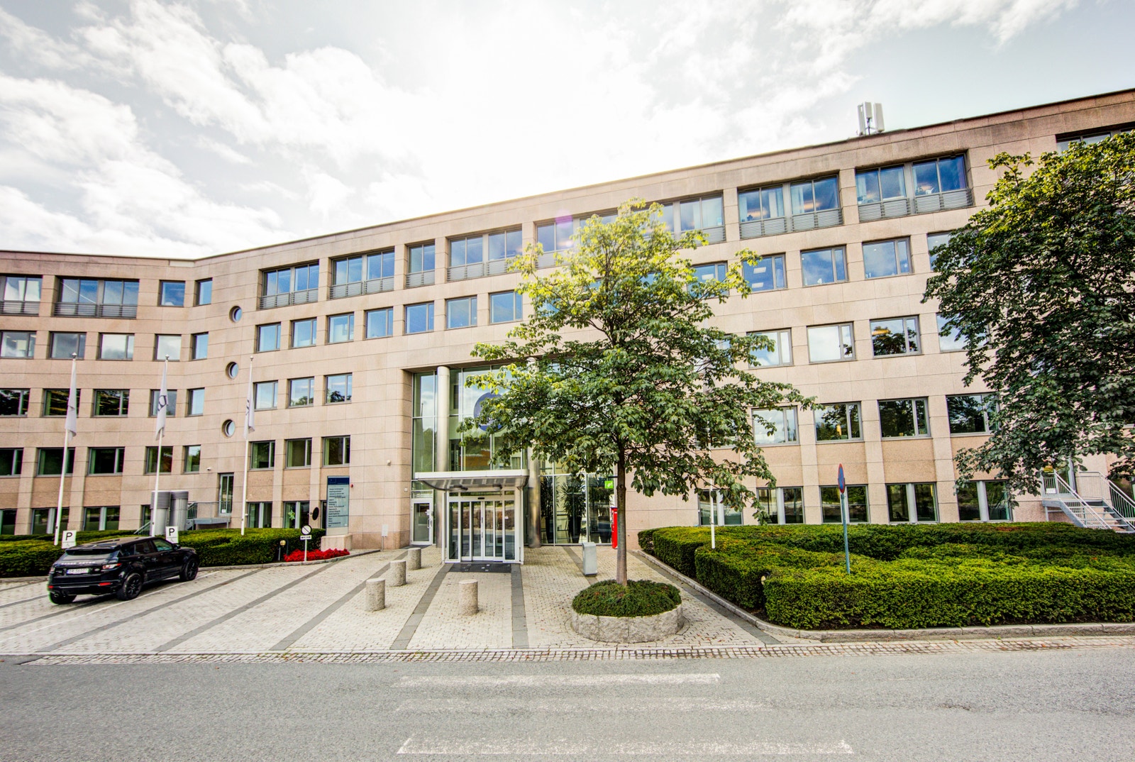 Kjent fasade fra E18. Galleribilde