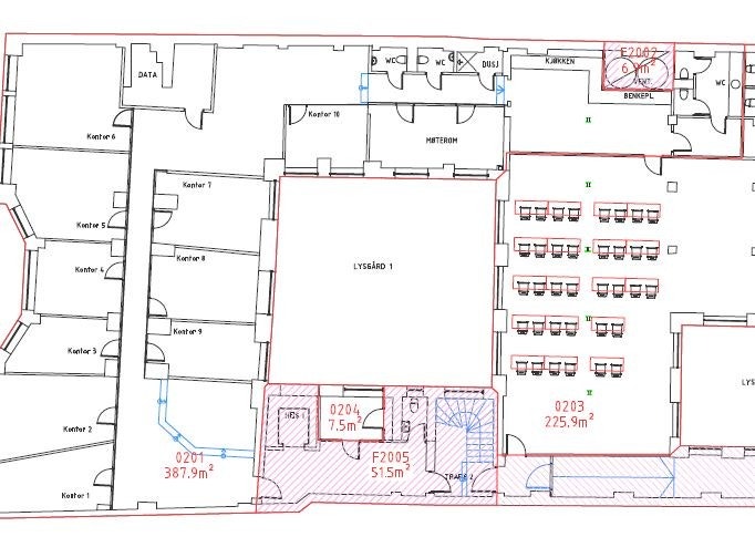 Nåværende planløsning Galleribilde