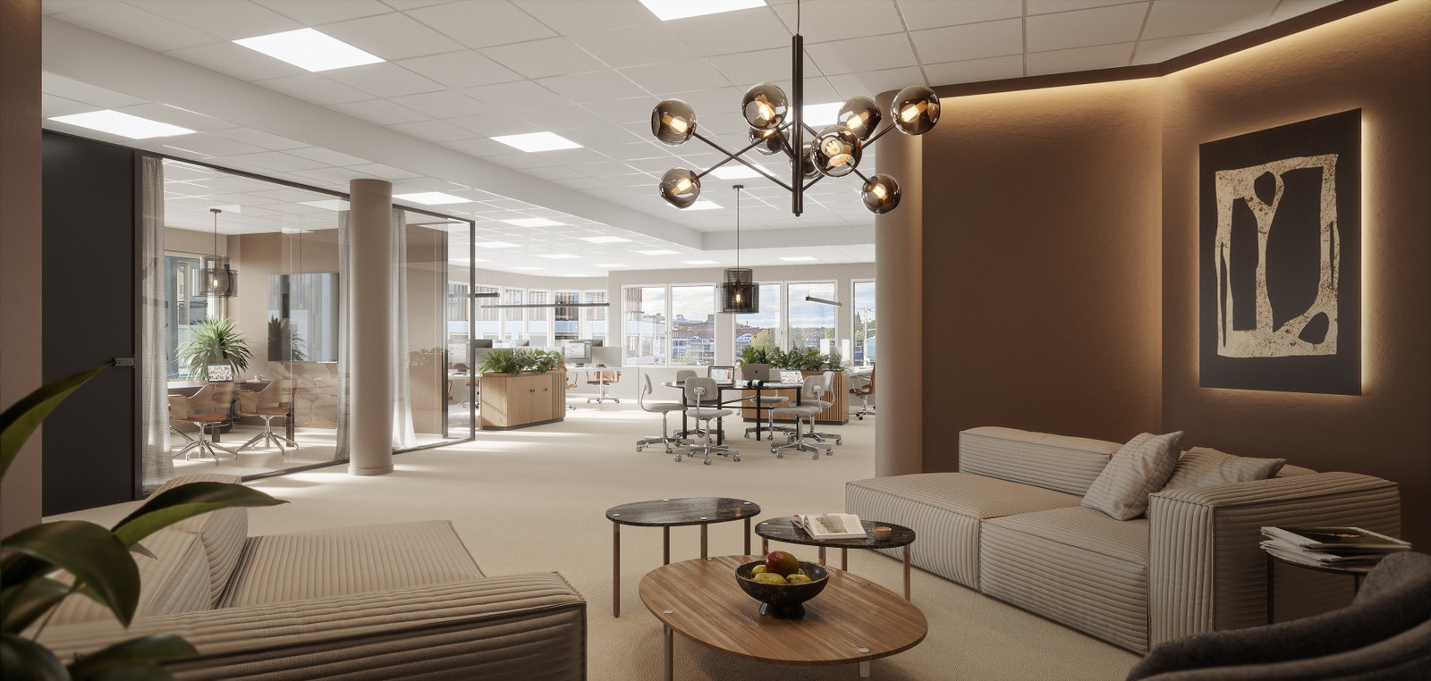 Illustrasjon - Eksempel på interiør Galleribilde