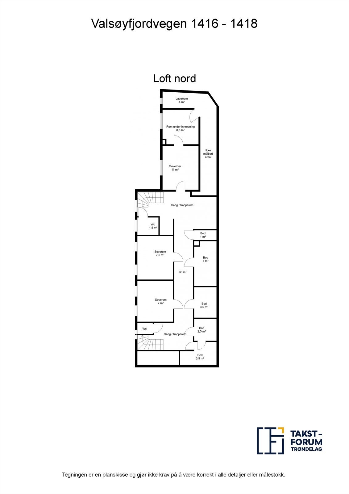 Planskisse Galleribilde