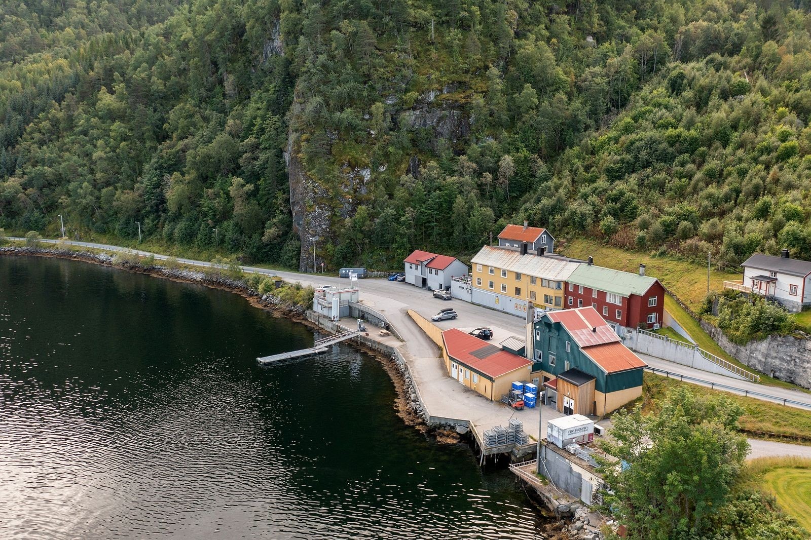 Gården er kjent som Snevikgården og inneholder i dag en Bunnpris-butikk i første etasje, tre leiligheter, kontorlokale, lagerhall, stabbur, kaieanlegg og bensinpumpe. Galleribilde