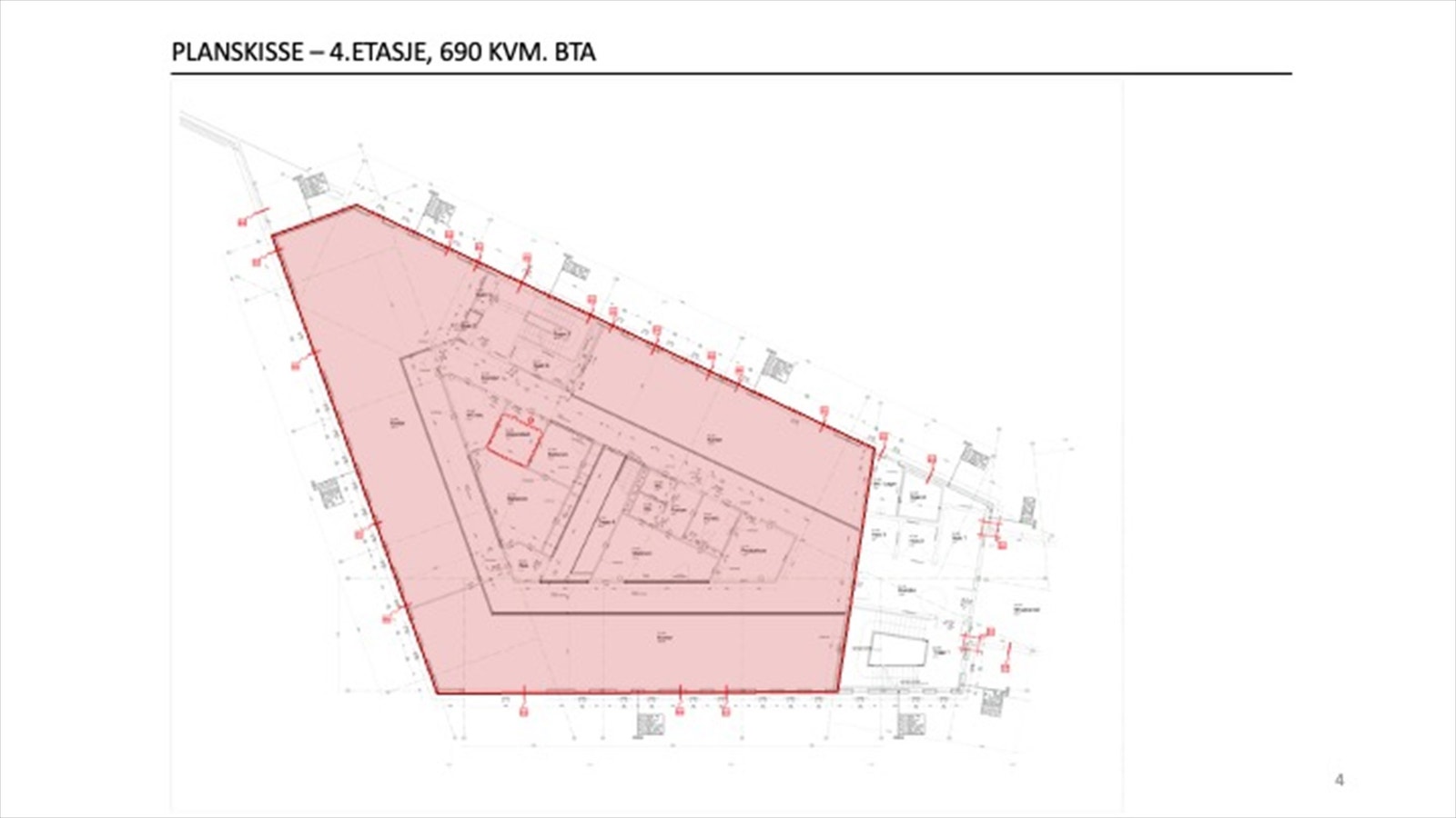 Planskisse 4. etg. Galleribilde
