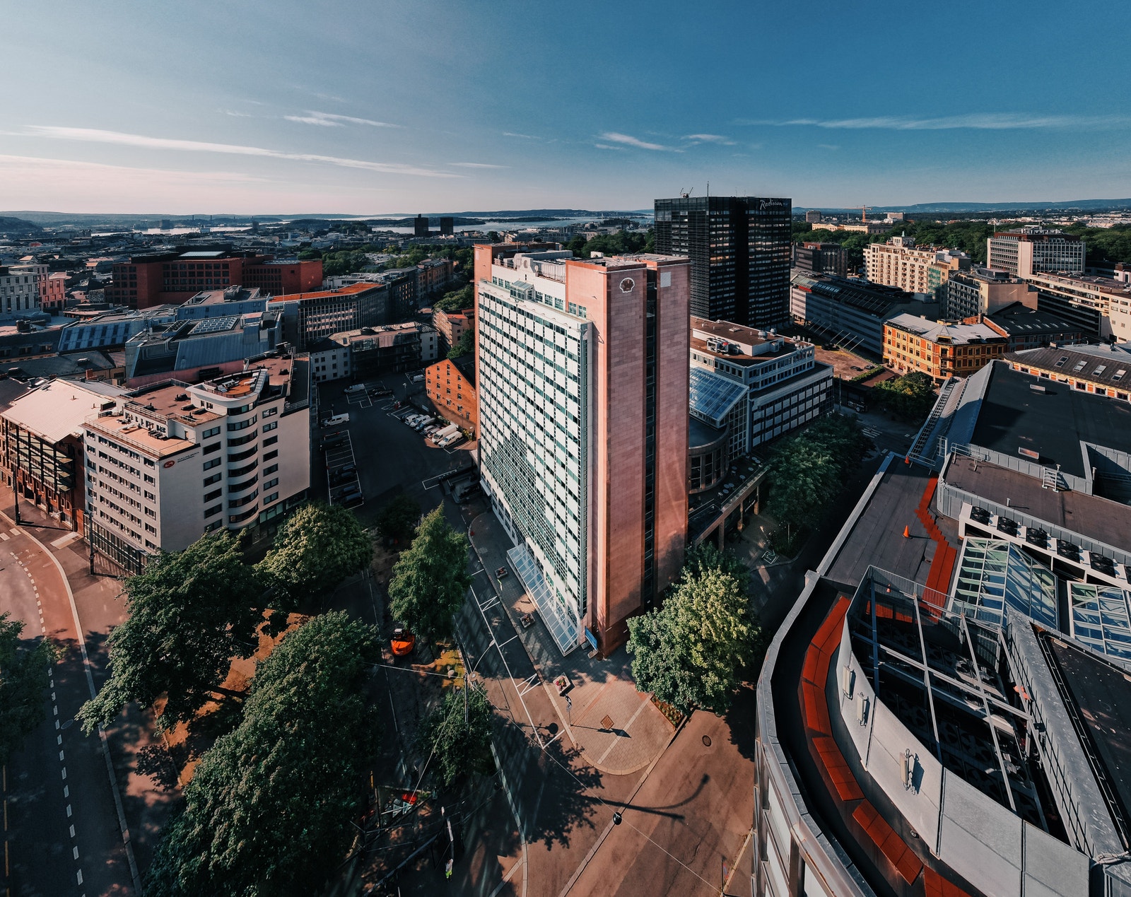Kontorlokaler med panoramautsikt Galleribilde