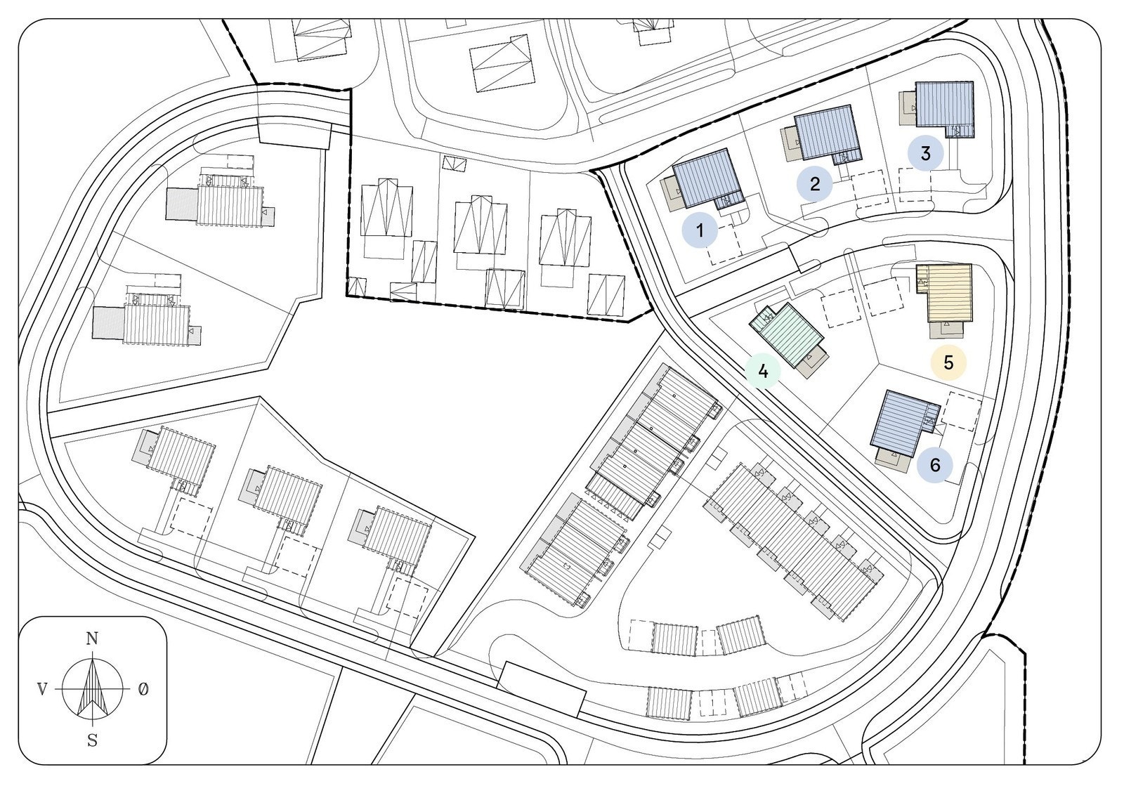 Situasjonskart eneboliger Galleribilde