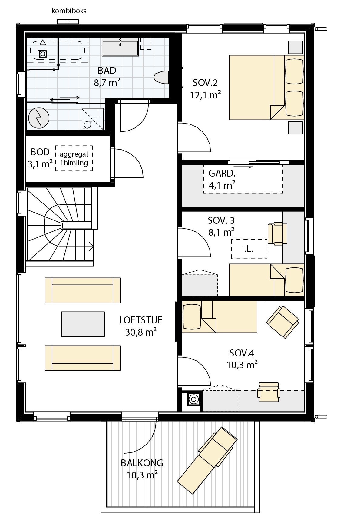 2 etasje - bolig nr. 5 Galleribilde
