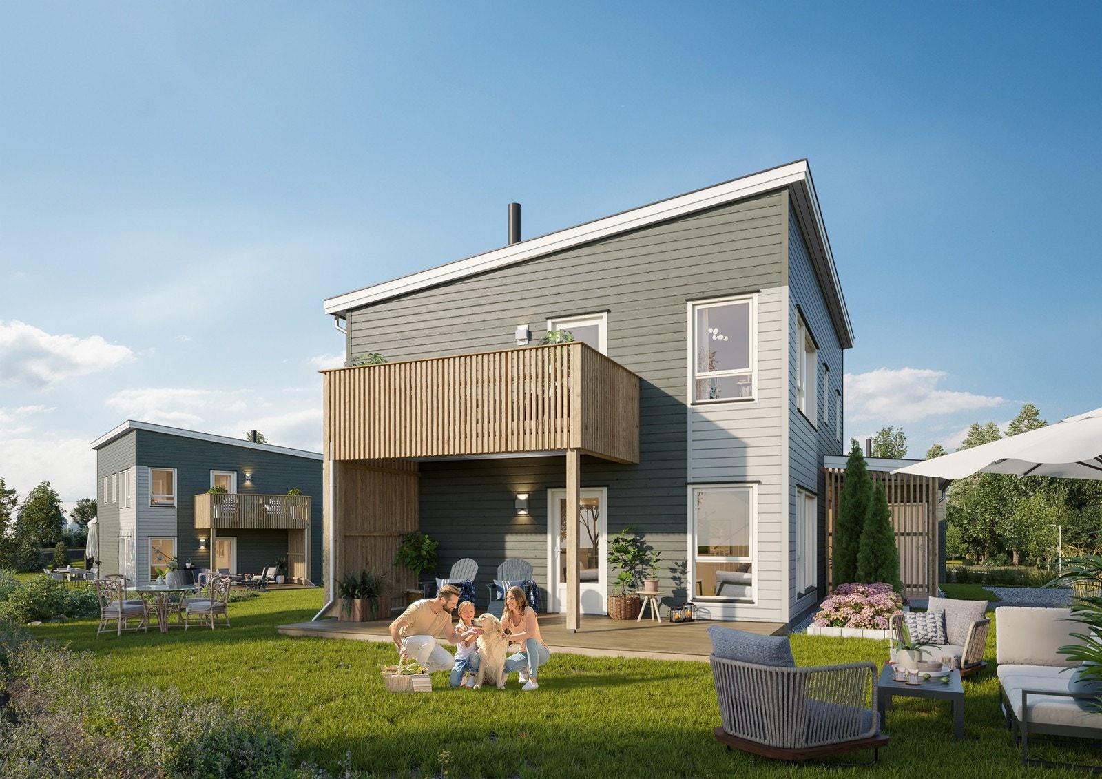 Illustrasjon: Fasade hus 6 Galleribilde