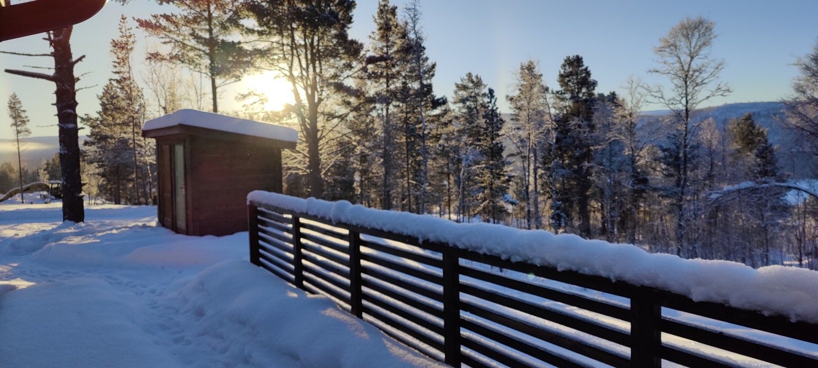 stemning utenfor vinterstid Galleribilde
