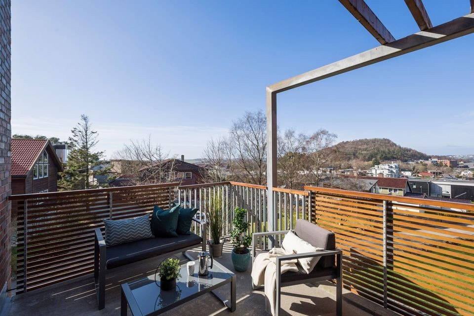 Balkong mot vest Galleribilde