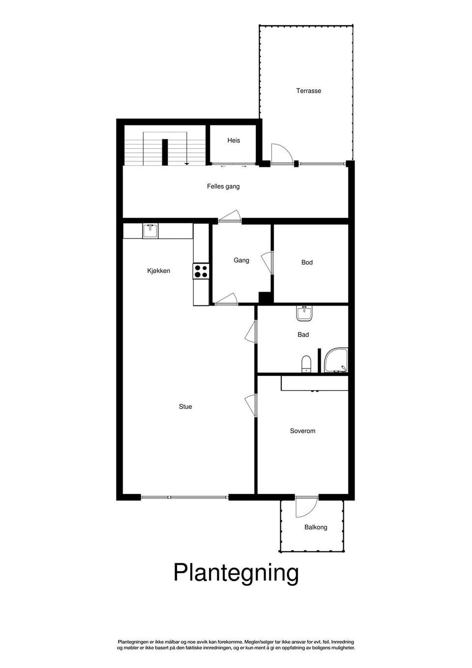 Plantegning Galleribilde