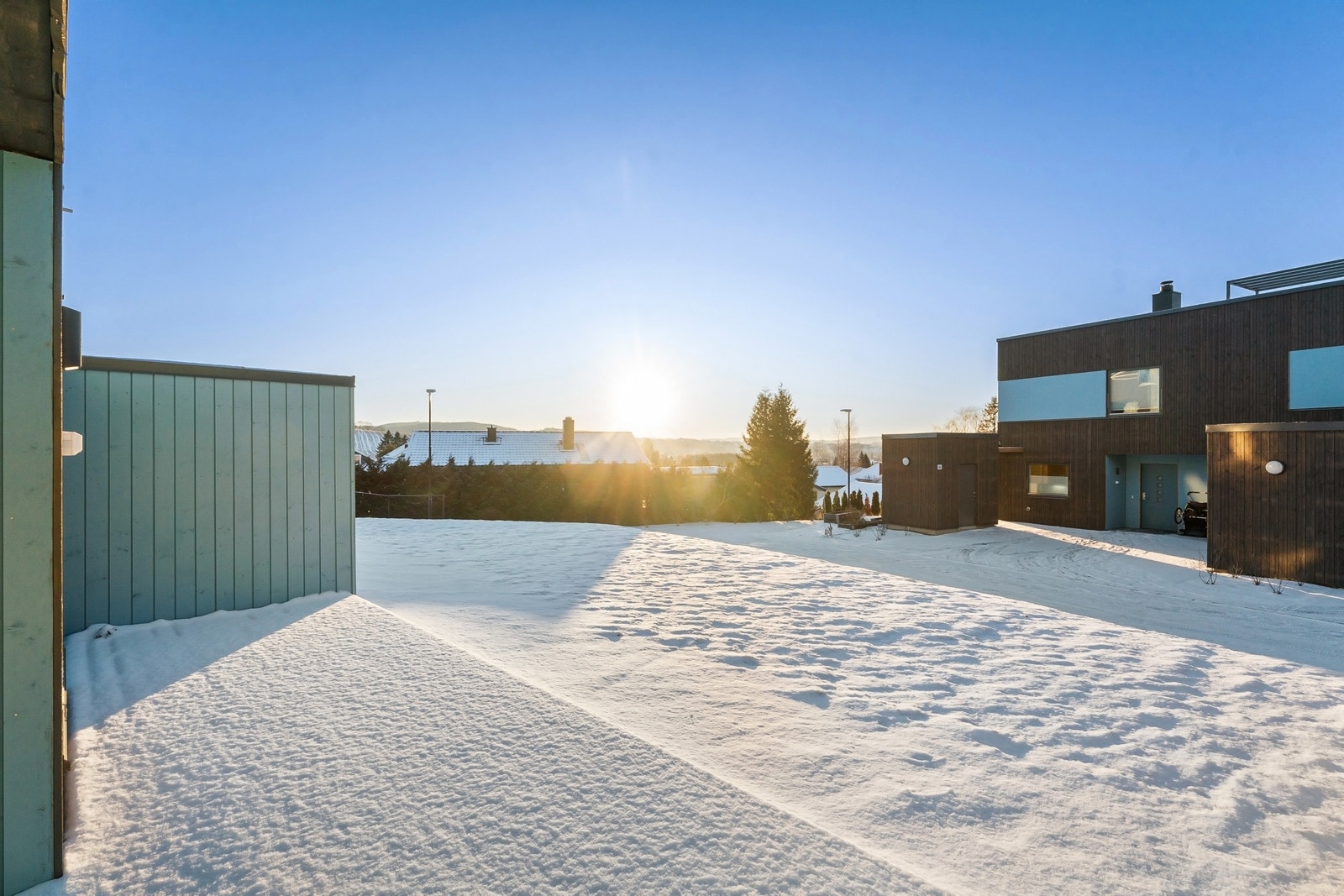 Terrasse på bakkeplan Galleribilde
