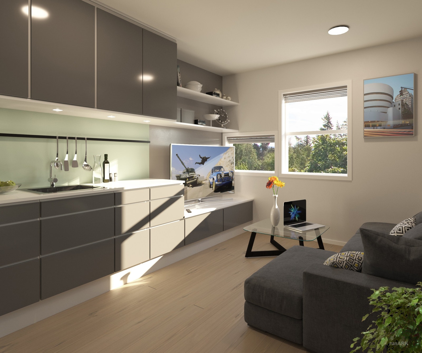 Illustrasjonsbilde Oppholdsrom - Forslag til oppussing Galleribilde