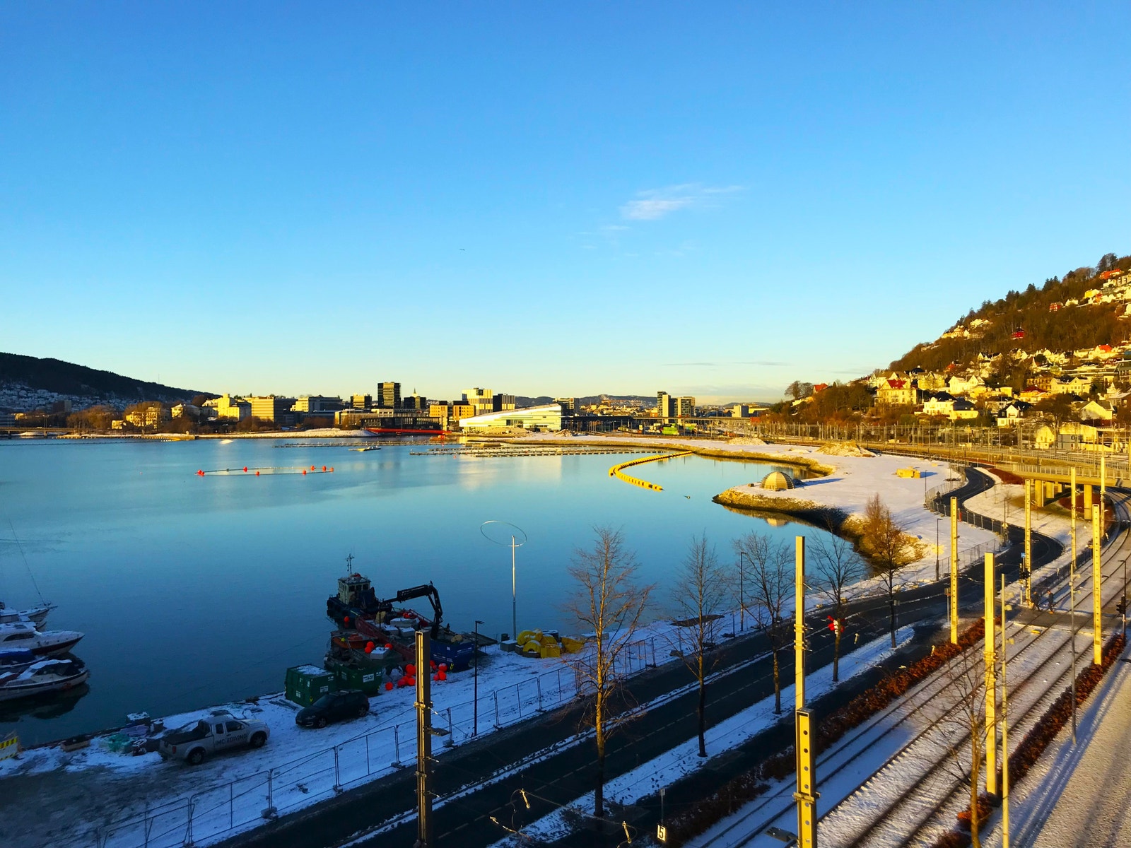 I vår starter arbeidet opp med å lage Bystrandpark. Galleribilde