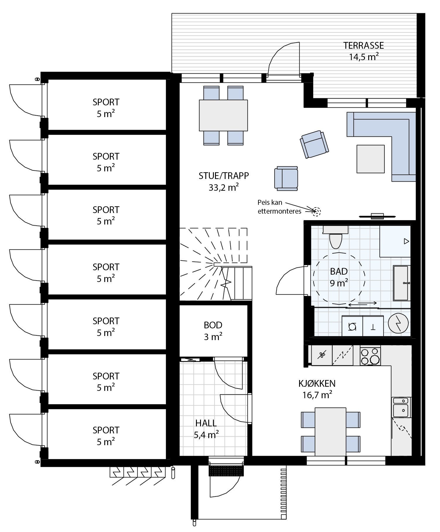 Plan 1 - bolig 20 Galleribilde