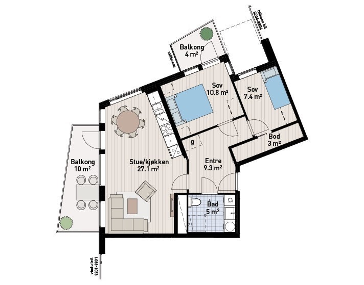 Plantegning Galleribilde
