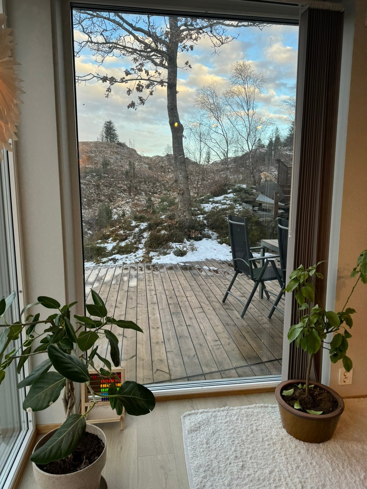 Egen terrasse med ettermiddags/kveldssol Galleribilde