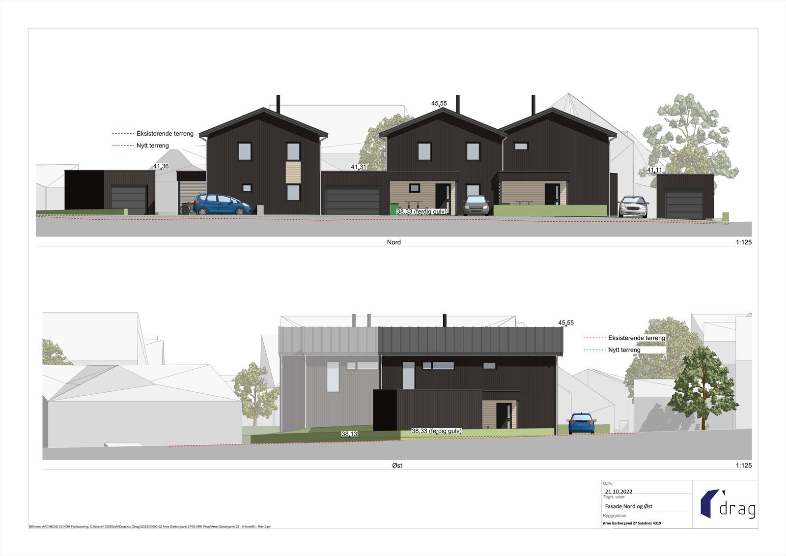 Fasade nord og øst Galleribilde