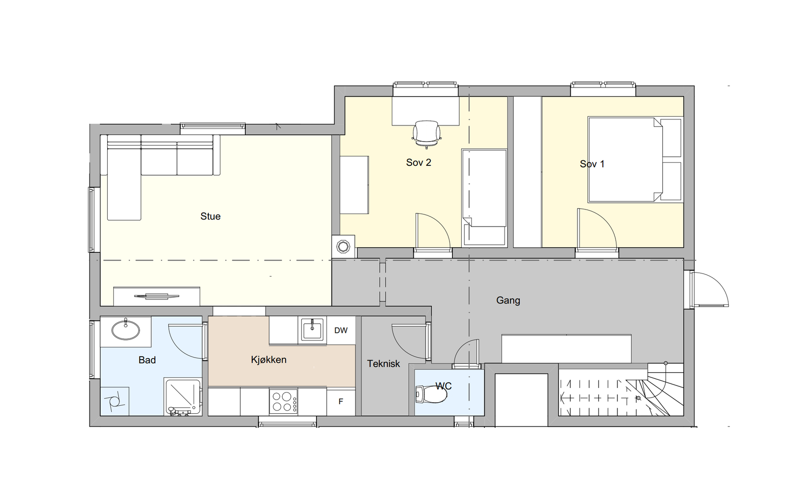 Plantegning Galleribilde