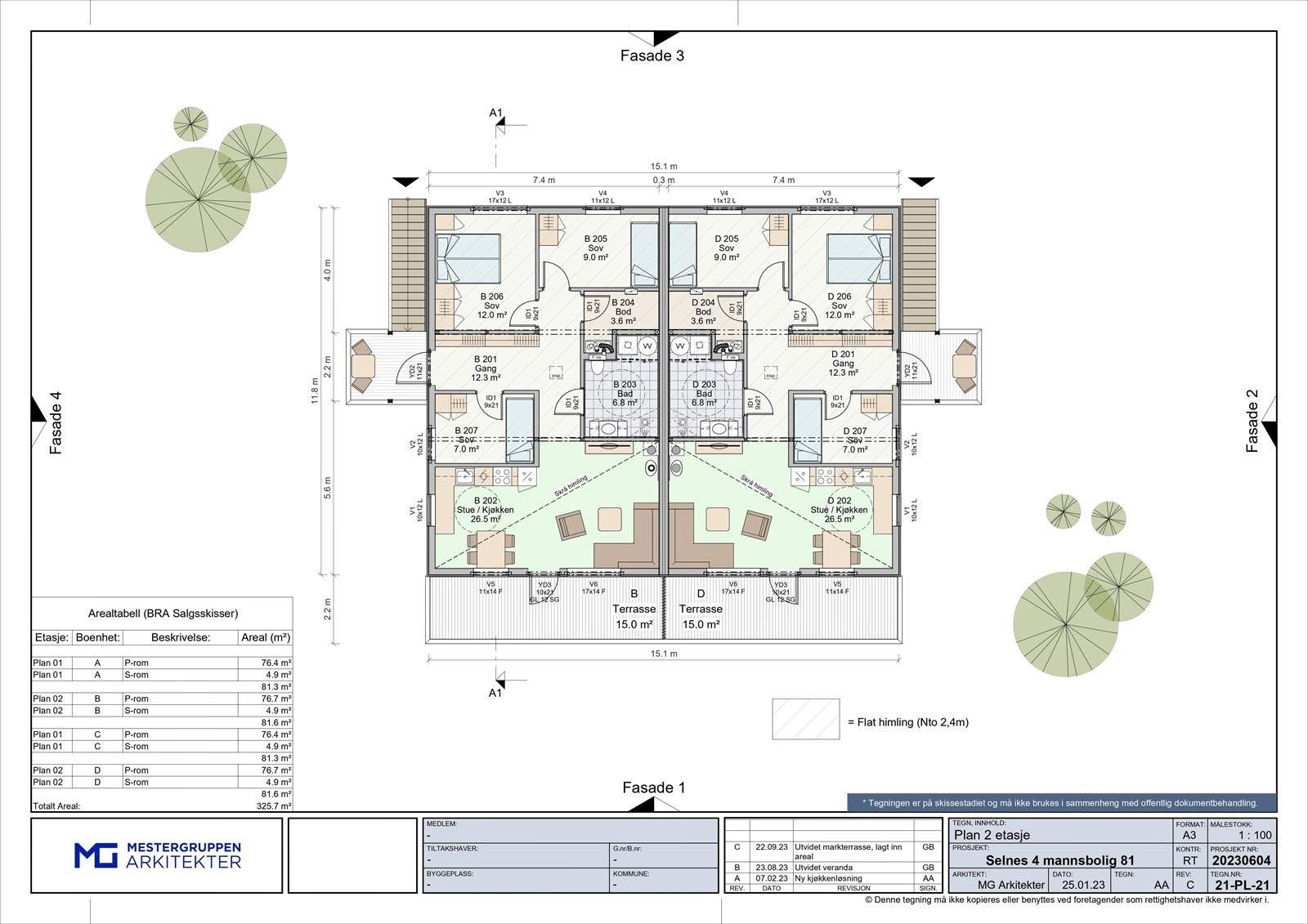 Planskisse Galleribilde