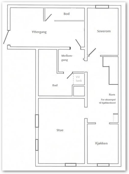 Plantegning Galleribilde