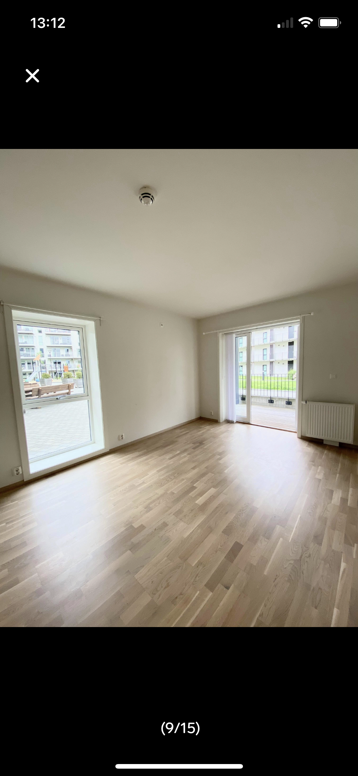 Stue m/utgang til balkong Galleribilde