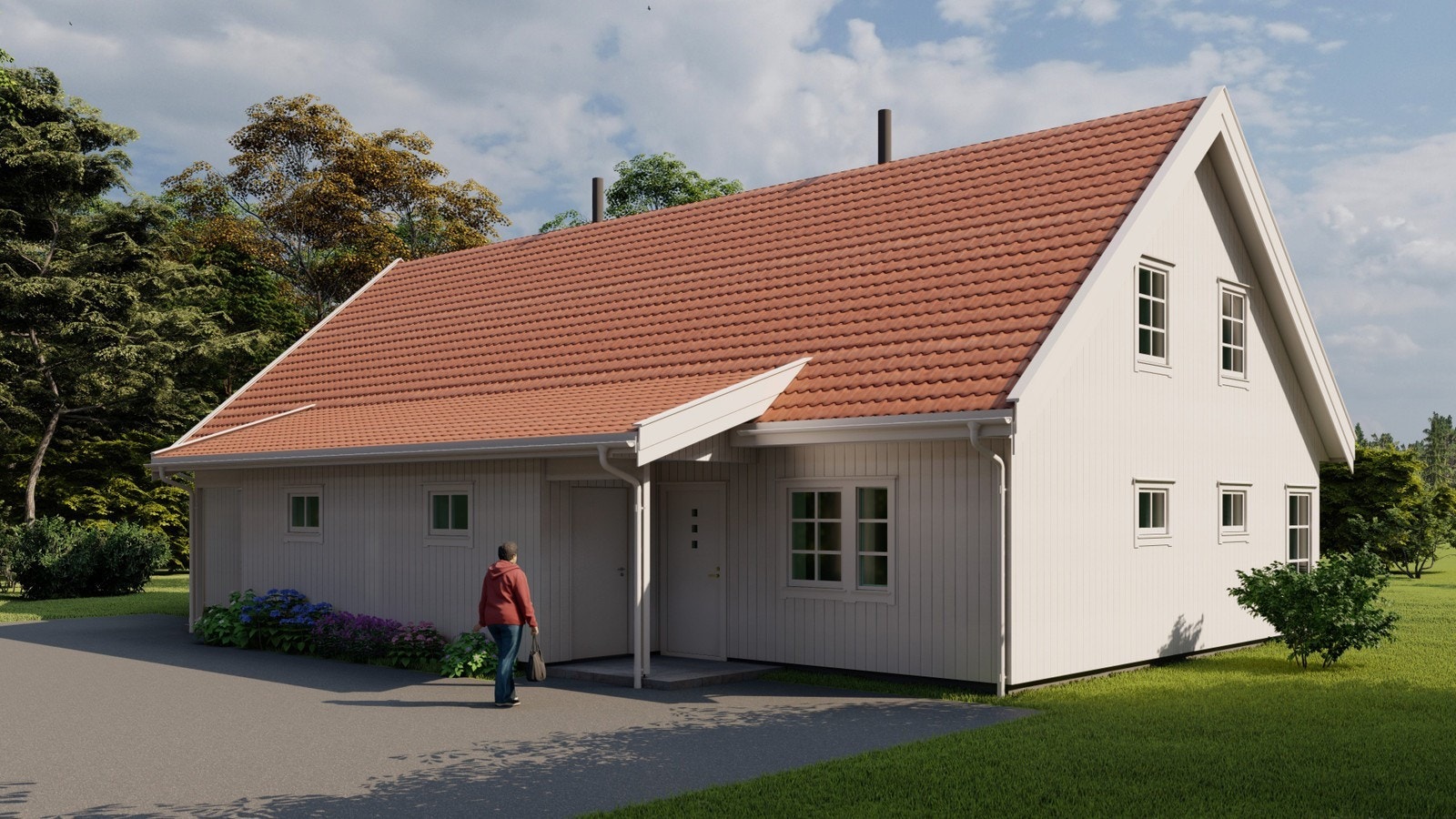 Fasade inngangsparti Galleribilde