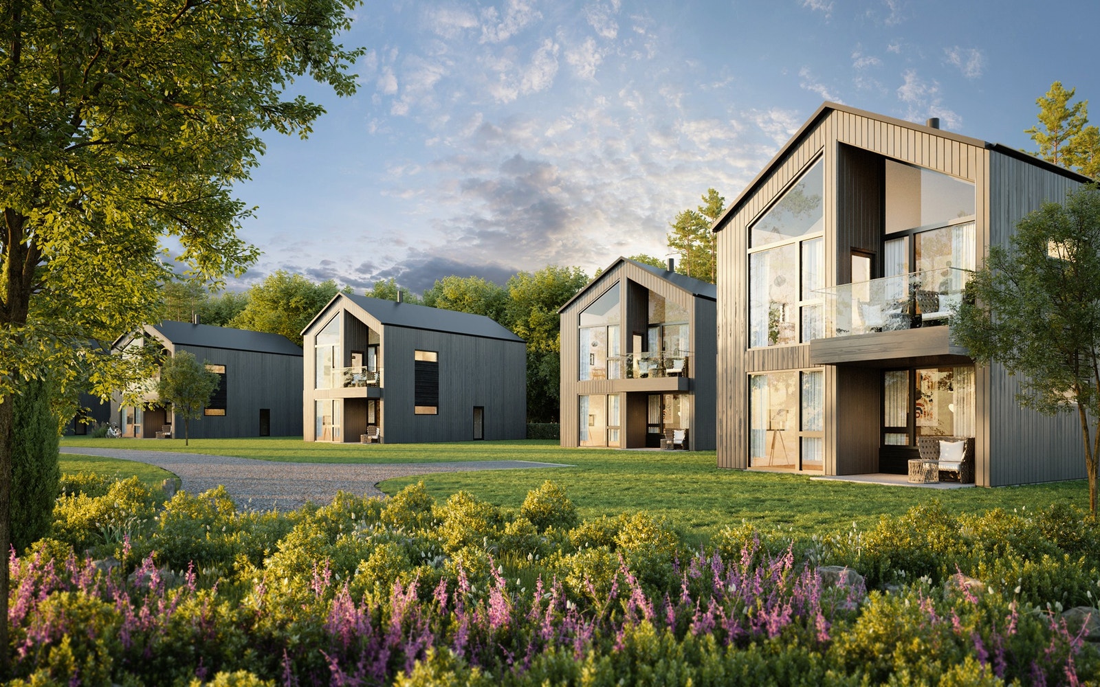 Illustrasjons fritidsleilighet type 1 og 2 Galleribilde