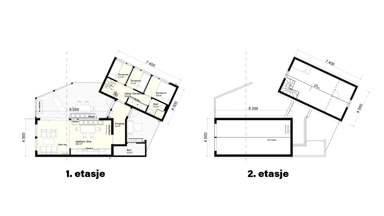 plantegning tomt nr. 1 Galleribilde