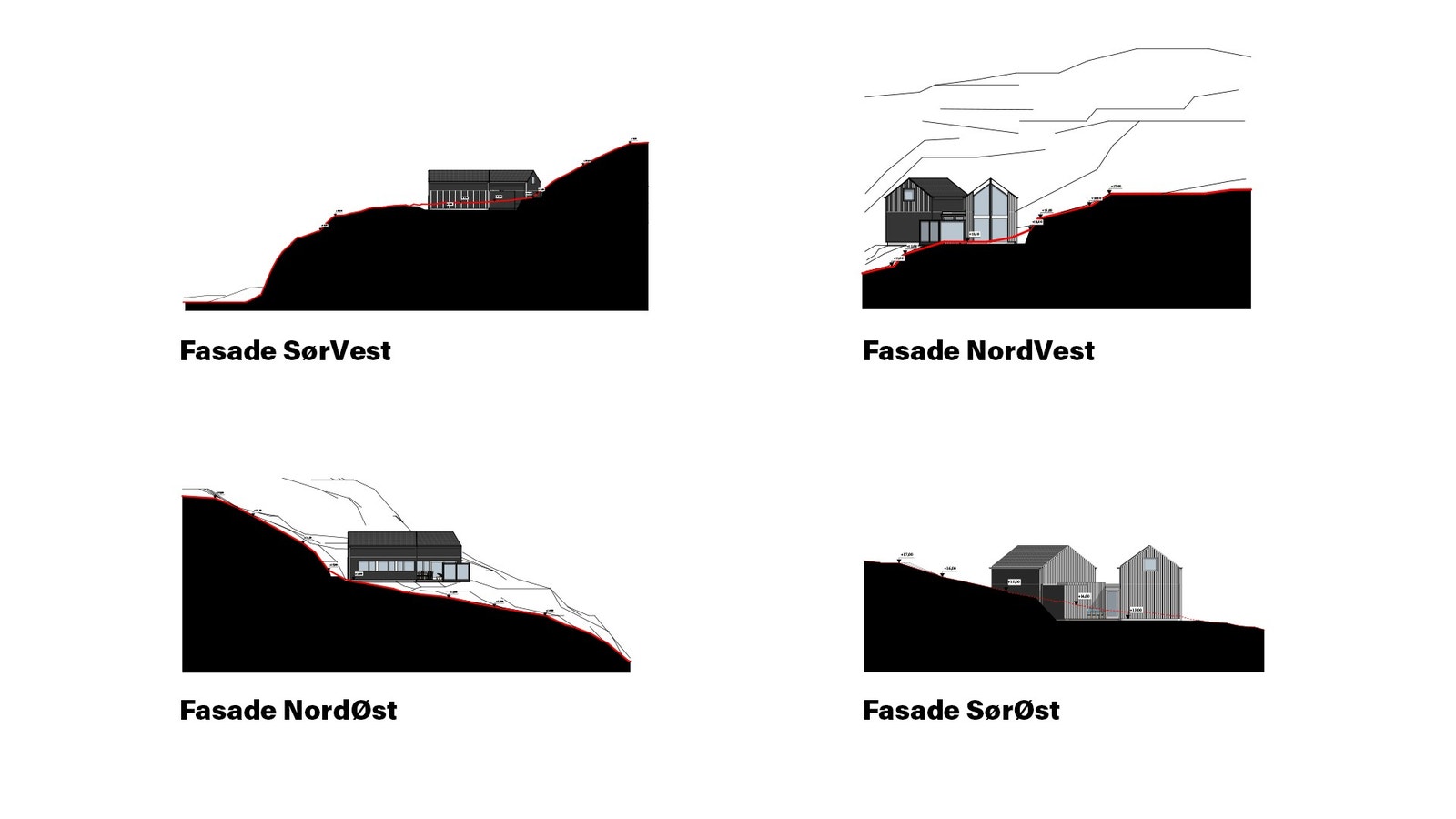 fasadetegning tomt nr. 1 Galleribilde