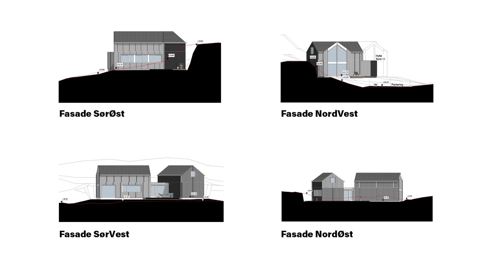 fasadetegning tomt nr. 10 Galleribilde