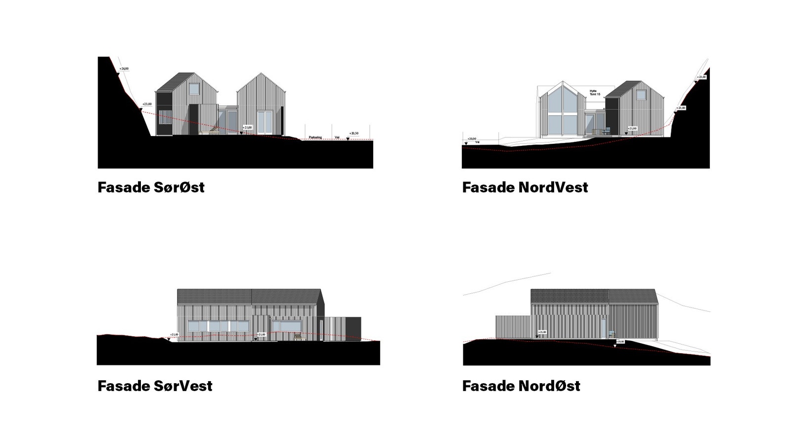 fasadetegning tom nr. 14 Galleribilde