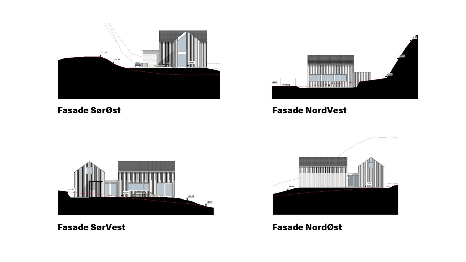 fasadetegning tomt nr. 15 Galleribilde